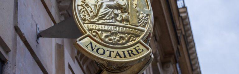 Panonceau d'un notaire