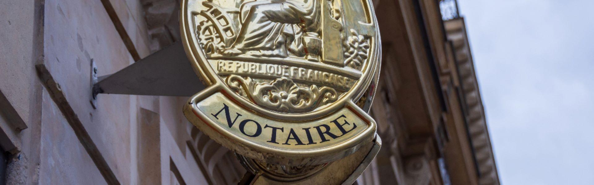 Panonceau d'un notaire